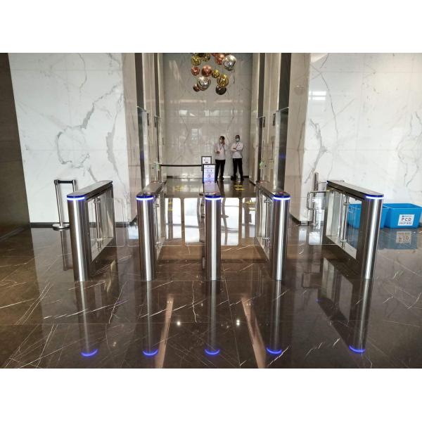 Pedestrian Automatic Swing Barrier Turnstile Access Control System 900mm Width