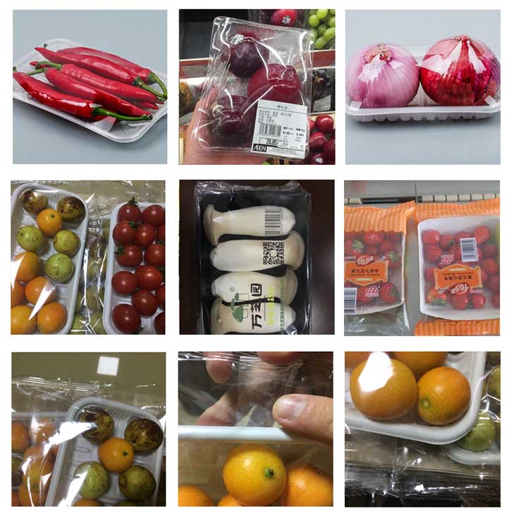 PLC Control Fruit Vegetable Packing Machine 20 - 80bag/min