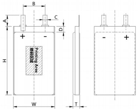 Customized Lithium Polymer Battery 102540 3.7V 1200mAh Li-Po Battery for Beauty Equipment