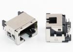 Overhangs PCB RJ45 Low Profile Connector Right Angle With LED Indicator