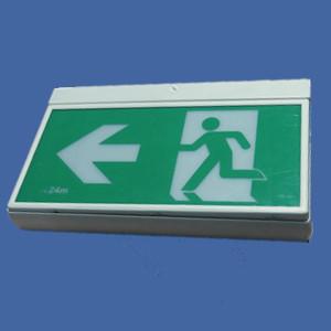 China SAA LED emergency exit sign of 4W LED in IP30 with fire-proof PC Housing on sale