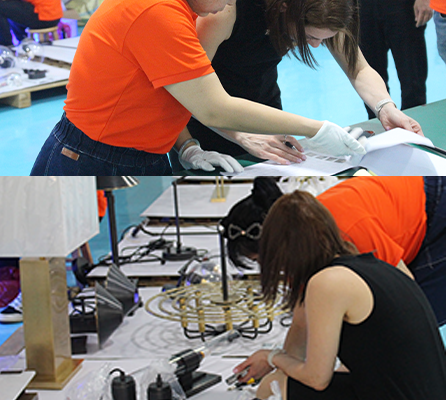 Modern LED Wall Lamp Brass Warm White 3500K Switch Control