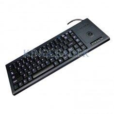 Cheap Plastic Industrial Computer Keyboard With Function Keys And Integrated Trackball for sale