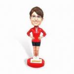 Cheap Home Decorative Items of Promotional Bobble Head Doll Beautiful Lady