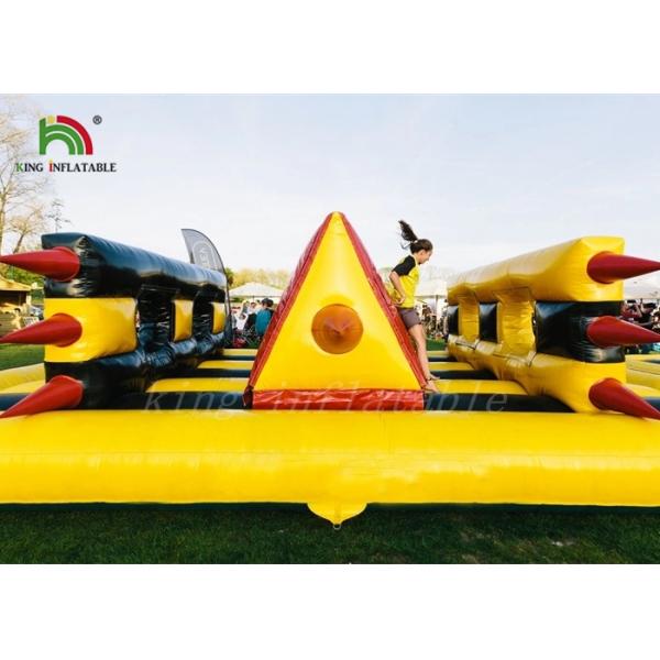 EN14960 Inflatable Sports Games / Inflatable Obstacle Course With CE Blower