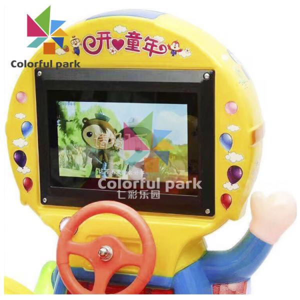 Rabbit Kiddie Carnival Rides Arcade Machine AC110V Swing Back And Forth