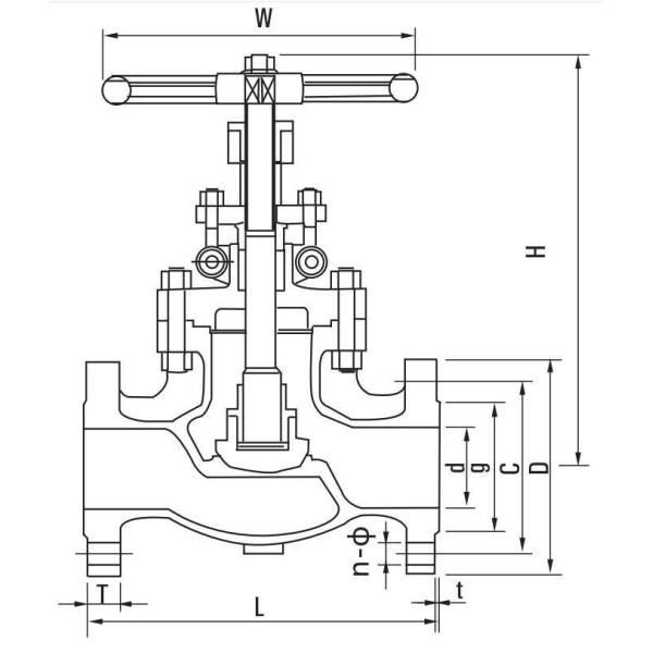 Manual Actuator Customization ANSI 300lb DN100 Flanged Cast Carton Steel Wcb Globe Valve