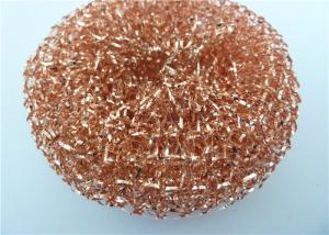 China Durable 40g Metal Copper Mesh Scourer for Pots Kitchen Cleaning on sale