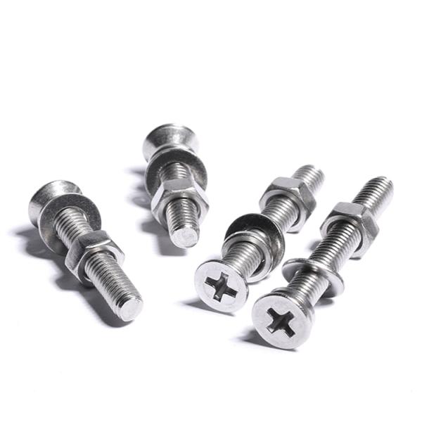 Countersunk Head Nut Bolt Fastener Zinc Plated ANSI Standard Spheroidizing
