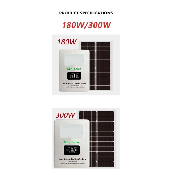 White Portable Solar Generating Systems Energy Solution SRE-938 180W/300W