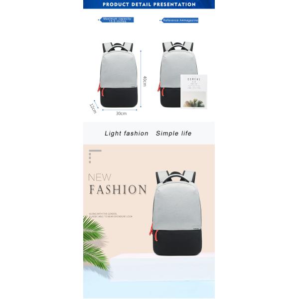 ISO9001 15L Oxford Waterproof School Computer Bag With USB