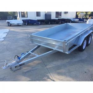 Quality 10x5 Hot Dipped Galvanized Tandem Trailer 3200KG With Mechanical Disk Brakes wholesale