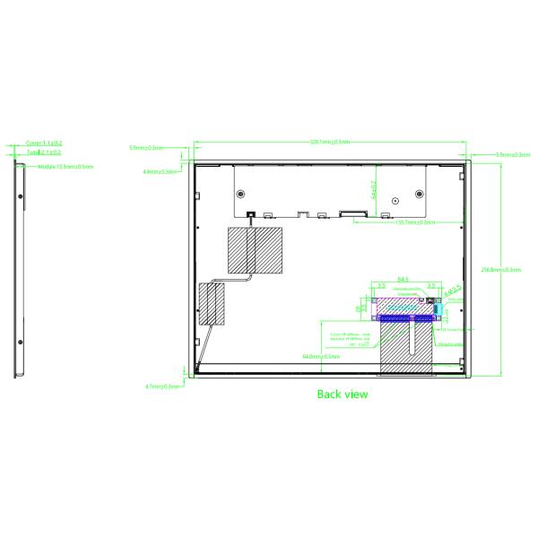 1024×768 15 Inch 300cd/㎡ Optical Touch Screen