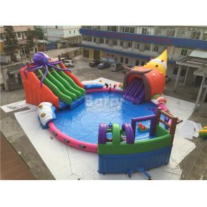 Buy cheap Giant Outdoor Inflatable Water Park , Custom Children Octopus Water Slide from wholesalers