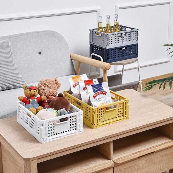 Cheap Drainable Practical Folding Plastic Crates Kitchen Use Stackable Collapsible for sale