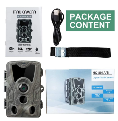 Wildlife Trigger Night Vision Trail Camera 2.0 Inch TFT Display