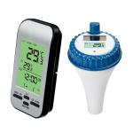 Solar Panel Charges Batteries Digital Water Temperature Monitoring Wireless