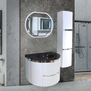 Quality PVC Material Wash Basin Bathroom Cabinet Harmonious Looks Space Saving wholesale