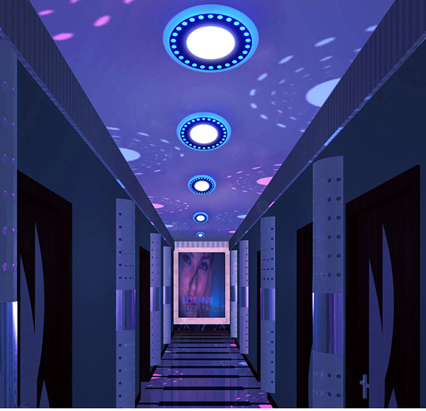 18 + 6W LED Recessed Panel Light High CRI With Aviation Aluminum + Acrylic Material