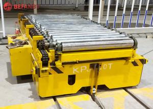 China PLC Programmed Rail Automatic Guided Cart For Factory Roller Line on sale