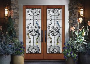 Quality Black Patina Internal Decorative Sliding Glass Door Added Light wholesale
