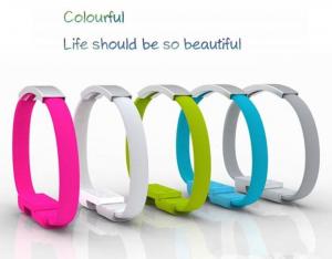 Quality wristband Micro usb magnet bracelet high speed charging cable for iphone 6 5s samsung s5 wholesale