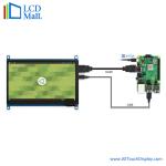 24 BIT RGB Raspberry PI TFT Display LCD Display 7 Inch 1024x600 ODM OEM