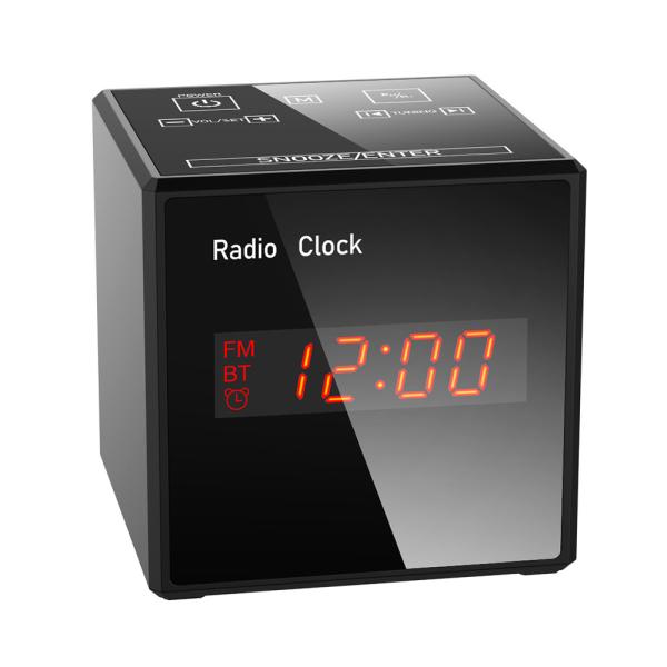 Cheap PIR Motion Wifi Alarm Clock Camera , Table Clock Spy Camera With FCC Approval for sale