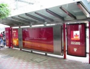 Quality Outdoor front printing backlit film bus shelter advertising for display or promotional wholesale