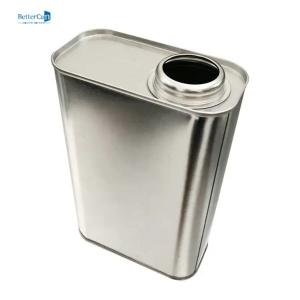 Quality 500ml Plain Engine Oil Tin Custom Tin Containers With Funnel Screw Cap wholesale