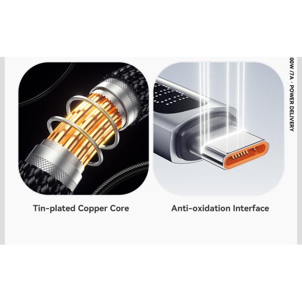 ESSAGER ES-X64 Series 7A LED Display USB Charing Data Cable USB to Type C