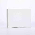 White Magnetic Closure Cardboard Box With Flap Lid Embossing Debossing