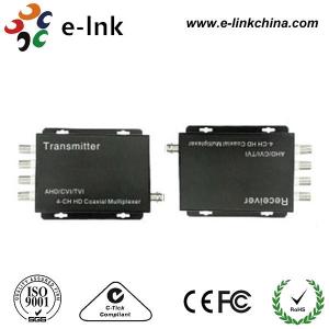Quality AHD HDCVI HDTVI Analog Video Multiplexer , 4 Channel BNC Connector Audio Video Multiplexer wholesale