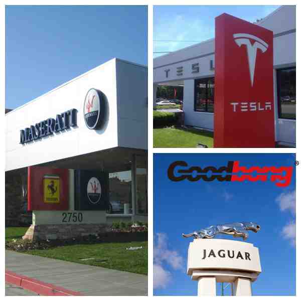 Factory Outlet Outdoor chrome 3D LED Laser Auto Logo