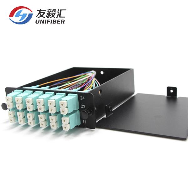 Duplex LC 10G OM3 24fiber MPO LGX Cassette Module