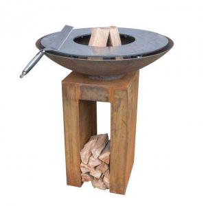 Quality Modern Cooking Charcoal Barbecue Grill Corten Steel Outdoor Fire Bowl BBQ wholesale