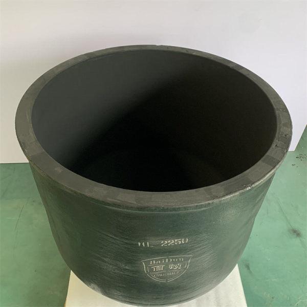 Circular Silicon Carbide Graphite Crucible For Metal Melting Corrosion Resistant