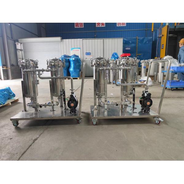 Stainless Steel Industrial Movable Filter Housing Food Grade Single Bag Filter