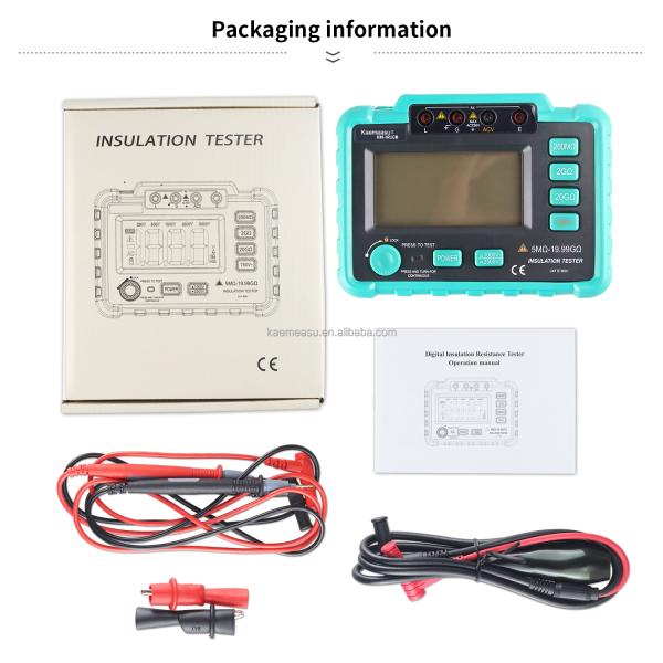 IR10B Insulation Resistance Tester 1000V 2500V Overload Protection Digital Insulation Resistance Tester