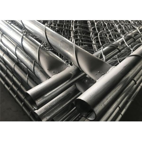 Chain Link Construction Fencing Panels 6'x10'/9.5' Mesh 2.25"x2.25" diameter 3.00mm Hot dipped Galvanized