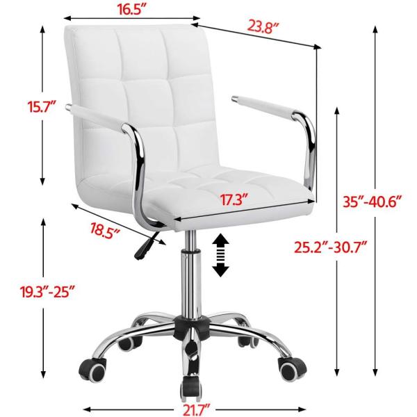Adjustable Back Leather Office Chair Perfect for Modern and Stylish Work Environments