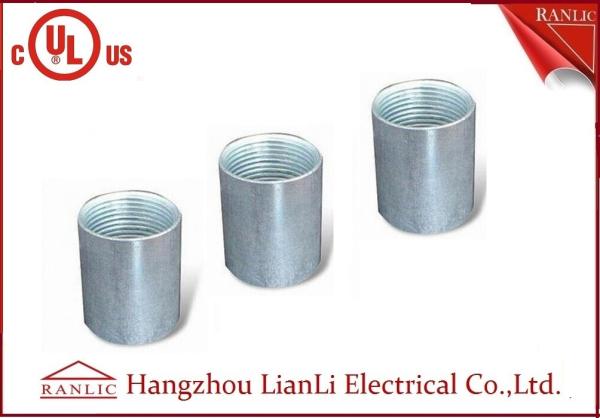 Zinc Plated Electrical Rigid Conduit Fittings Coupling Socket , Electro