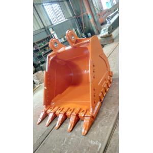 Buy cheap Wear Resistance Excavator Rock Bucket , Excavator Standard Bucket Orange Color from wholesalers