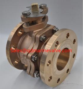 Quality DIN standard Bronze Material Ball valve, flange type.BC6 material wholesale