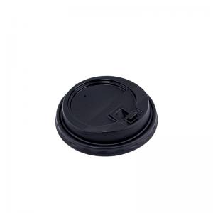 Quality Black Dome Paper Cup Lids Plastic PP Material For Coffee Cup FSC FDA Certified wholesale