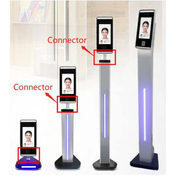 LED Light 120cm SPCC Metal Face Recognition Stand Bracket For Adult