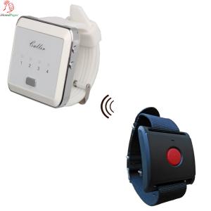 China Portable Panic Button Light And Vibration Pager Personal Panic Alarm System on sale
