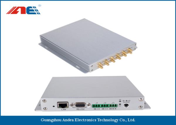 Cheap Aluminum Alloy Housing Fixed RFID Reader With 12 Channels Anti Collision Algorithm for sale