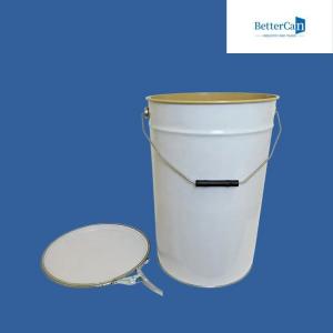 China 0.28mm-0.35mm Metal Paint Bucket  25l Metal Drum Eco Friendly Tinplate Material on sale