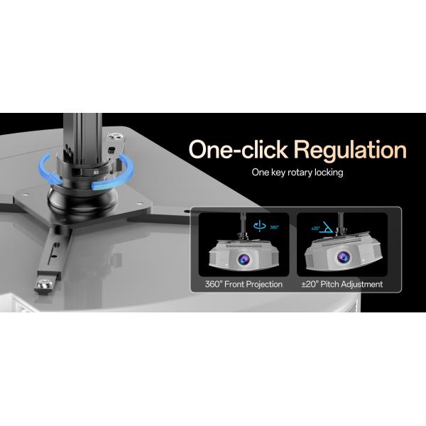 Large Projector Ceiling Mount Gray Ceiling Projector Mount With Adjustable Extension